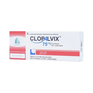 Thuốc Clopalvix 75mg Boston phòng ngừa xơ vữa động mạch, nhồi máu cơ tim (5 vỉ x 14 viên)