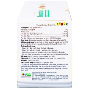 Siro Codatux Syrup ADC hỗ trợ long đờm, giảm ho, đau họng (30 gói x 5ml)
