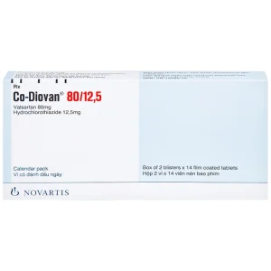 Thuốc Codiovan 80mg/12.5mg Novartis điều trị tăng huyết áp (2 vỉ x 14 viên)