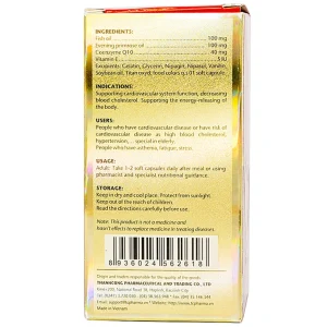 Viên uống Co Enzyme Q10 & Evening primrose Thành Công hỗ trợ chức năng tim mạch (30 viên)