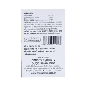 Thuốc Coldacmin Flu DHG điều trị triệu chứng cảm sốt, nhức đầu, đau nhức cơ bắp (10 vỉ x 10 viên)
