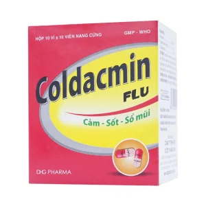 Thuốc Coldacmin Flu DHG điều trị triệu chứng cảm sốt, nhức đầu, đau nhức cơ bắp (10 vỉ x 10 viên)