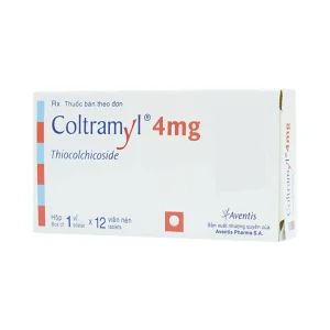 Thuốc Coltramyl 4mg Roussel điều trị hỗ trợ đau do co cứng cơ bắp cấp tính (1 vỉ x 12 viên)