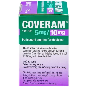 Thuốc Coveram 5mg/10mg Servier điều trị tăng huyết áp (30 viên)