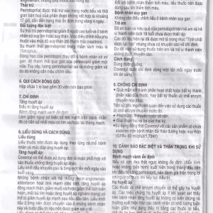 Thuốc Coversyl 10mg Servier điều trị tăng huyết áp (30 viên)