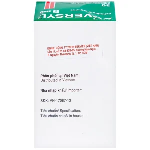 Thuốc Coversyl 5mg Servier điều trị tăng huyết áp (30 viên)