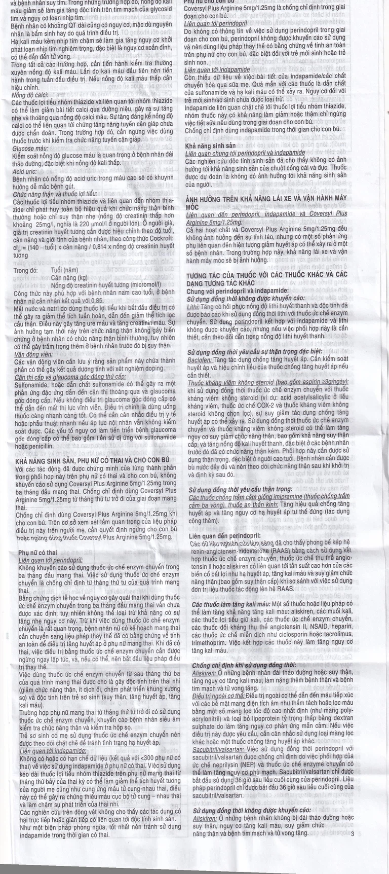 Thuốc Coversyl Plus 5mg/1.25mg Servier điều trị tăng huyết áp (30 viên)