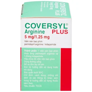 Thuốc Coversyl Plus 5mg/1.25mg Servier điều trị tăng huyết áp (30 viên)