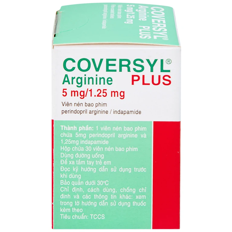 Thuốc Coversyl Plus 5mg/1.25mg Servier điều trị tăng huyết áp (30 viên)
