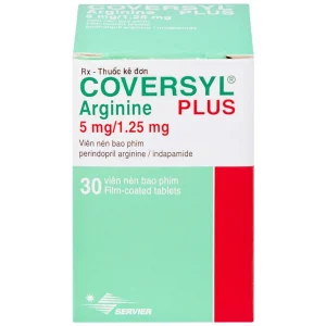 Thuốc Coversyl Plus 5mg/1.25mg Servier điều trị tăng huyết áp (30 viên)