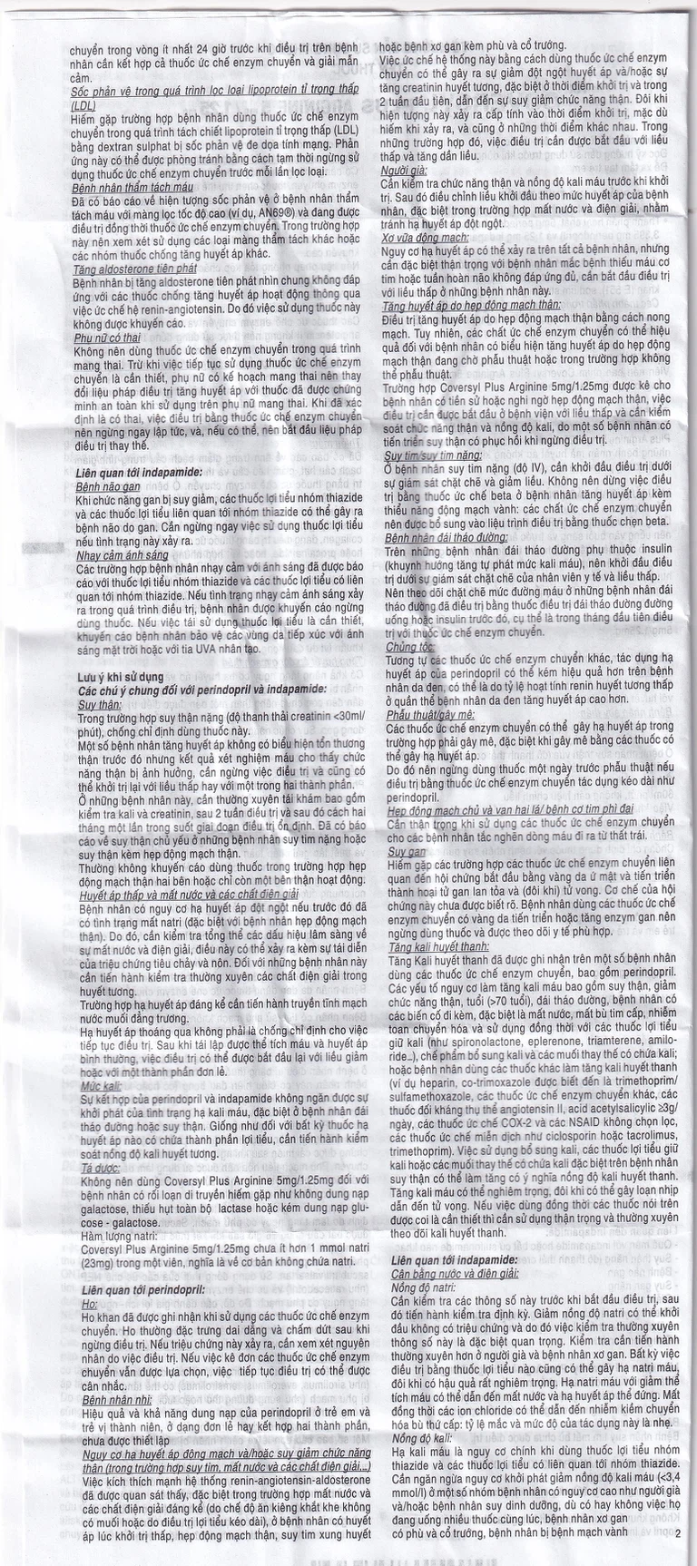 Thuốc Coversyl Plus 5mg/1.25mg Servier điều trị tăng huyết áp (30 viên)