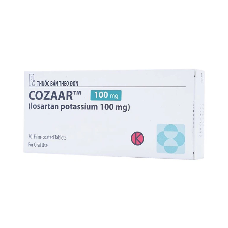 Thuốc Cozaar 100mg MSD điều trị tăng huyết áp (3 vỉ x 10 viên)