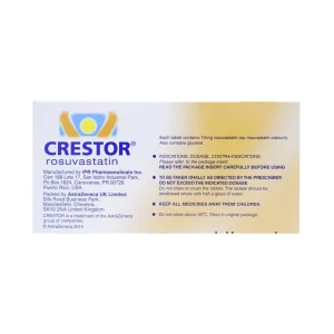 Thuốc Crestor 10mg AstraZeneca điều trị tăng cholesterol máu nguyên phát (2 vỉ x 14 viên)