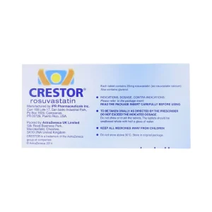 Thuốc Crestor 20mg AstraZeneca điều trị tăng cholesterol máu nguyên phát (2 vỉ x 14 viên)