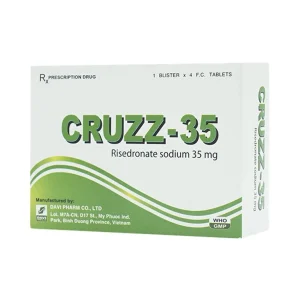 Thuốc Cruzz-35 Davi Pharm phòng ngừa và điều trị loãng xương (1 vỉ x 4 viên)
