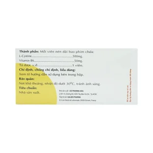 Thuốc Cysmona Galien điều trị hỗ trợ rụng tóc, tóc chẻ, tóc dễ gãy (6 vỉ x 10 viên)