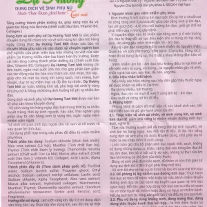 Dung dịch vệ sinh phụ nữ Dạ Hương Hoa Linh có vòi bơm, làm sạch vùng kín, ngăn mùi suốt 24h (120ml)