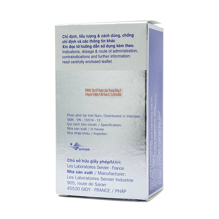 Thuốc Daflon 500mg Servier điều trị các triệu chứng liên quan đến suy giảm tĩnh mạch bạch huyết và trĩ cấp (60 viên)