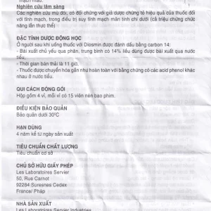 Thuốc Daflon 500mg Servier điều trị các triệu chứng liên quan đến suy giảm tĩnh mạch bạch huyết và trĩ cấp (60 viên)