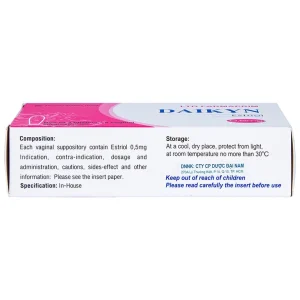 Viên đặt Daikyn điều trị các triệu chứng tiết niệu, sinh dục do thiếu estrogen (3 vỉ x 5 viên)