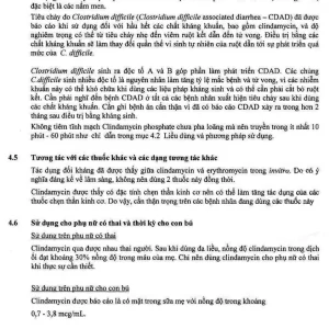 Thuốc tiêm Dalacin C 600mg/4ml Pfizer điều trị nhiễm khuẩn (4ml)