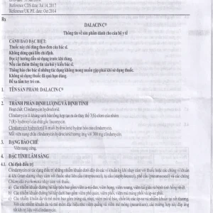 Thuốc Dalacin C 300mg Pfizer điều trị nhiễm khuẩn (2 vỉ x 8 viên)