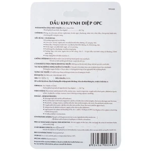 Dầu Khuynh Diệp OPC phòng và trị cảm cúm, sổ mũi, nghẹt mũi (25ml)