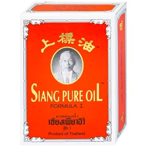 Dầu Siang Pure Oil Formula I giảm triệu chứng cảm lạnh, nhức đầu, chóng mặt, ngạt mũi (6 chai x 7ml)