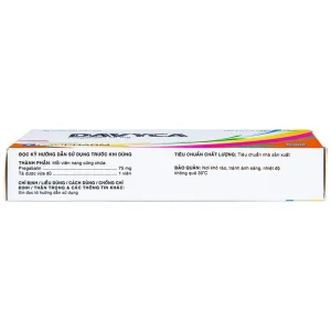 Thuốc Davyca 75mg Davipharm điều trị rối loạn lo âu lan tỏa (28 viên)