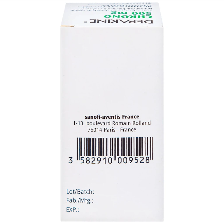 Thuốc Depakine Chrono 500mg Sanofi điều trị động kinh (30 viên)