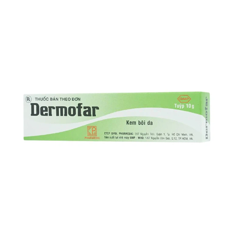 Kem bôi da Dermofar Pharmedic điều trị viêm da dị ứng, viêm da tiếp xúc (10g)