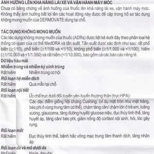 Kem bôi ngoài da Dermovate Cream GSK điều trị vẩy nến, viêm da, lichen phẳng (15g)