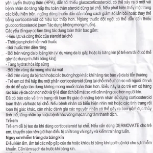 Kem bôi ngoài da Dermovate Cream GSK điều trị vẩy nến, viêm da, lichen phẳng (15g)