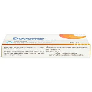 Thuốc Devomir S.P.M ohòng ngừa say sóng, say tàu xe, máy bay (3 vỉ x 10 viên)