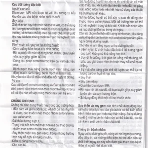 Thuốc Diamicron MR Servier điều trị tiểu đường típ 2 (2 vỉ x 30 viên)