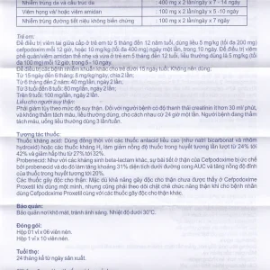 Thuốc Dinpocef-200 Micro điều trị nhiễm trùng (10 viên)