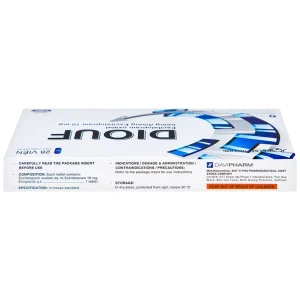 Thuốc Diouf Davipharm điều trị trầm cảm nặng, rối loạn hoảng loạn (2 vỉ x 14 viên)