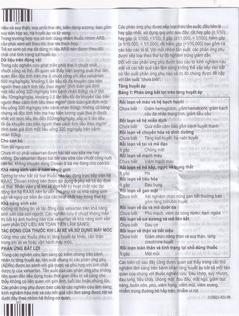 Thuốc Diovan 80 Novartis điều trị bệnh tăng huyết áp, suy tim (2 vỉ x 14 viên)