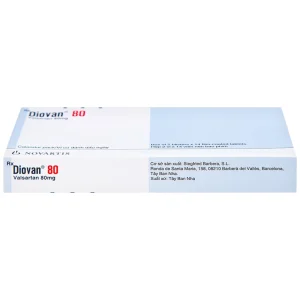 Thuốc Diovan 80 Novartis điều trị bệnh tăng huyết áp, suy tim (2 vỉ x 14 viên)