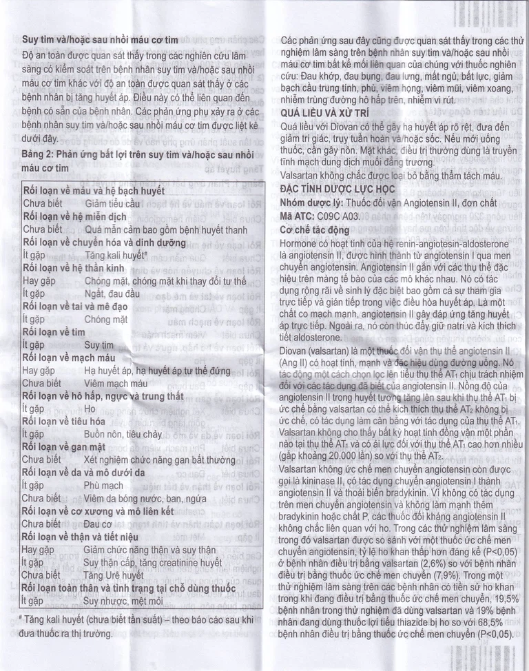 Thuốc Diovan 80 Novartis điều trị bệnh tăng huyết áp, suy tim (2 vỉ x 14 viên)