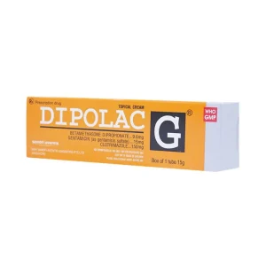 Kem Dipolac G Ampharco điều trị các bệnh nhiễm khuẩn da nguyên phát và nấm da (15g)