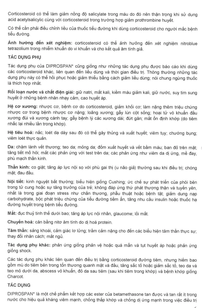 Thuốc tiêm Diprospan Injection (5+2)mg/ml Merck điều trị các bệnh cơ xương và mô mềm, dị ứng (1 ống x 1ml)