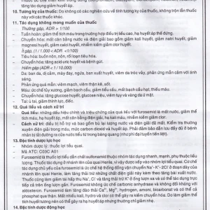 Thuốc Diurefar 40 Pharmedic điều trị tăng huyết áp, phù do suy tim, xơ gan, bệnh thận (10 vỉ x 12 viên)