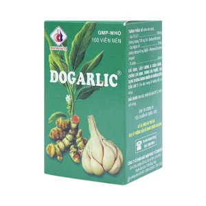Thuốc Dogarlic Domesco điều trị tăng lipid máu, phòng ngừa xơ vữa động mạch (100 viên)