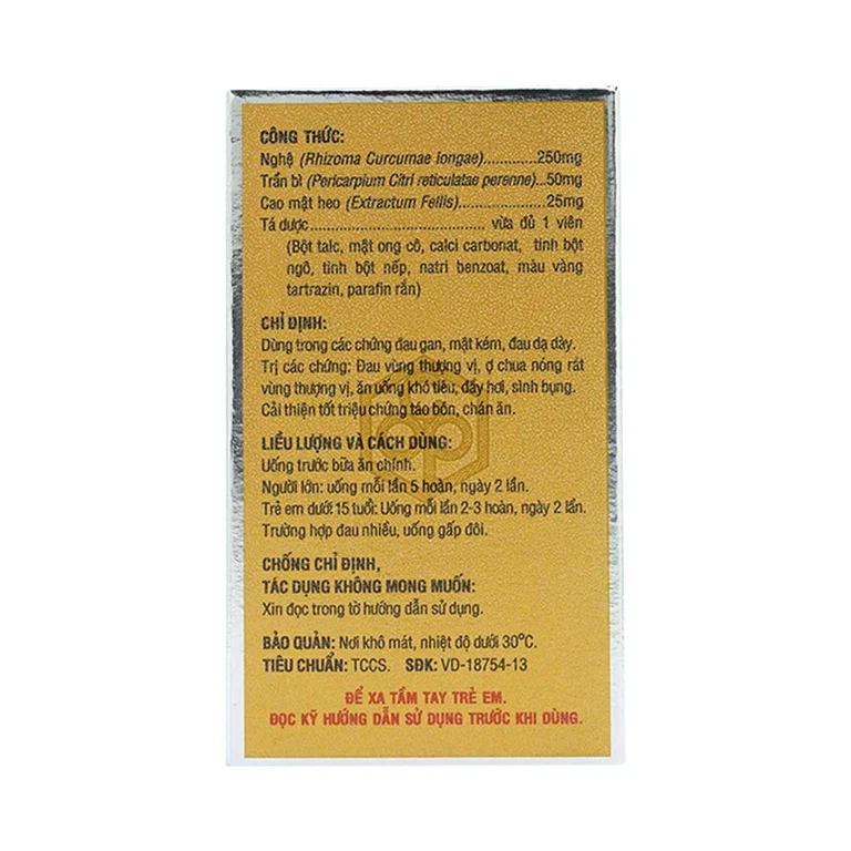 Viên mật nghệ Đởm Kim Hoàn OPC điều trị đau gan, mật kém, đau dạ dày (240 viên)
