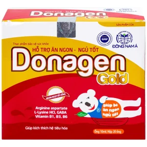 Dung dịch Donagen Gold Đông Nam Á ăn ngon, ngủ tốt, kích thích hệ tiêu hóa (20 ống x 10ml)