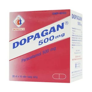 Thuốc Dopagan 500mg Domesco giảm đau và hạ sốt (20 vỉ x 10 viên)