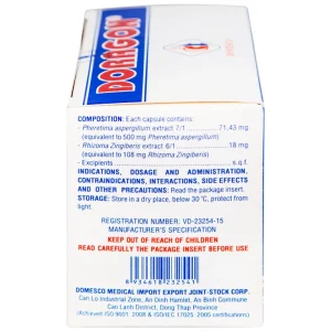 Thuốc Doragon Domesco hỗ trợ hạ men gan (10 vỉ x 10 viên)