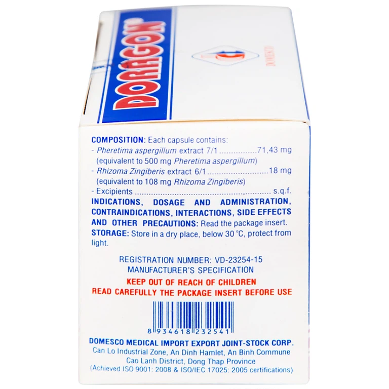 Thuốc Doragon Domesco hỗ trợ hạ men gan (10 vỉ x 10 viên)