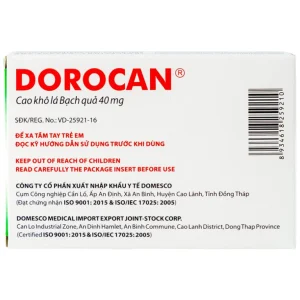 Thuốc Dorocan 40mg Domesco điều trị rối loạn chú ý và trí nhớ (2 vỉ x 15 viên)